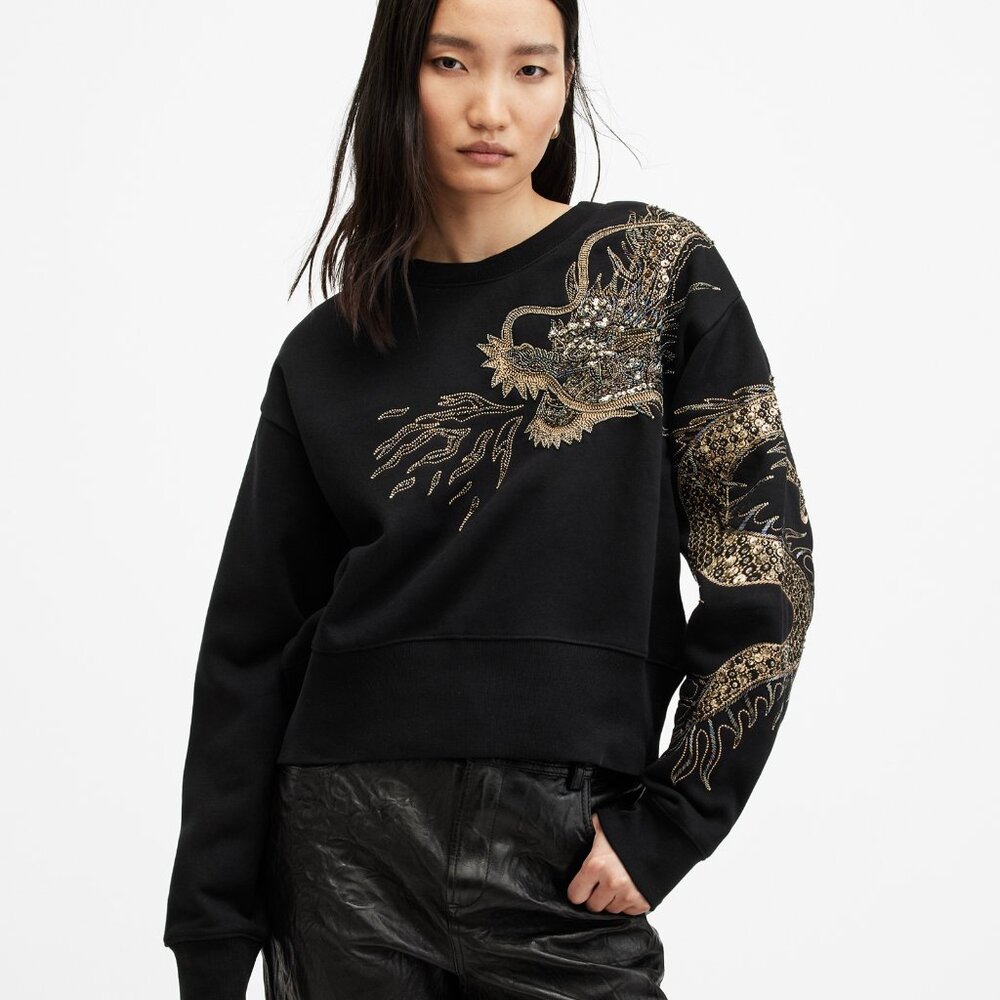 All Saints Separo Dragon Sweatshirt